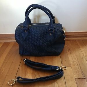 Navy Deux Lux Handbag